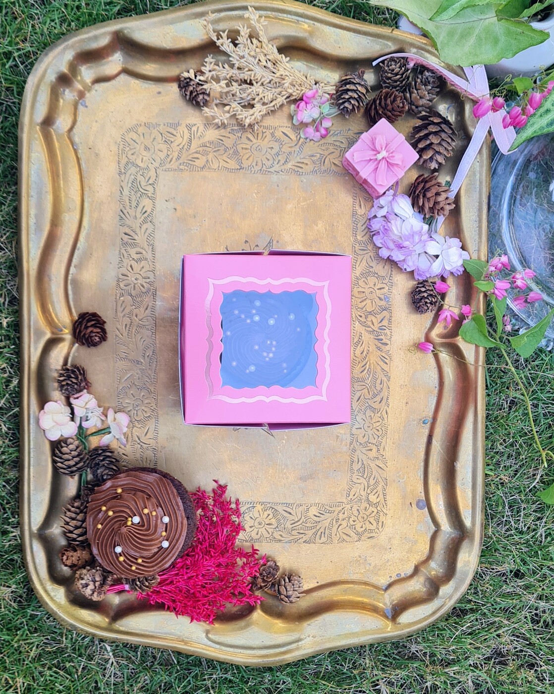 1 Cupcake Dark Pink (Foil)