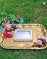 12 Tealights Beige (Foil)