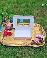 12 Tealights Beige (Foil)