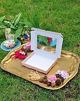 12 Tealights Beige (Foil)