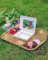 12 Tealights Beige (Simple)
