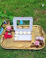 12 Tealights Beige (Simple)