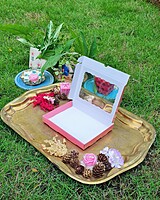 12 Tealights Dark Pink (Foil)