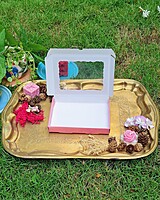 12 Tealights Dark Pink (Foil)