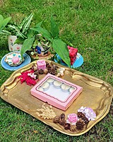 12 Tealights Light Pink (Foil)