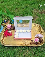 12 Tealights Light Pink (Foil)