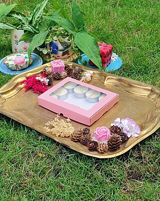 12 Tealights Light Pink (Simple)