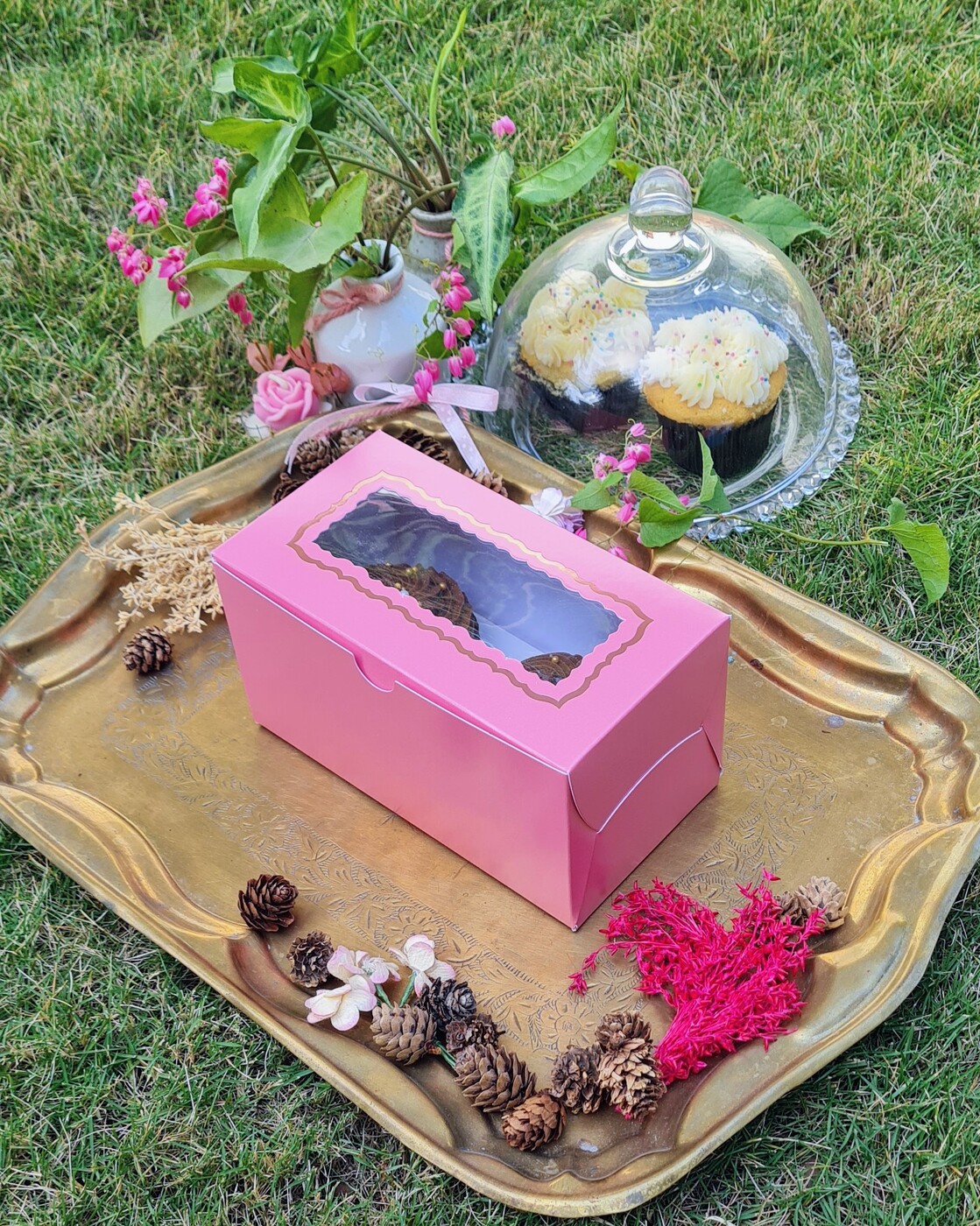 2 Cupcakes Dark Pink (Foil)