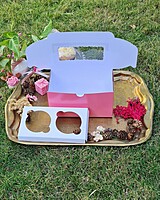 2 Cupcakes Dark Pink (Foil)