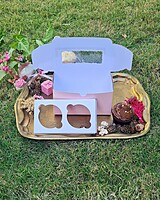 2 Cupcakes Light Pink (Simple)