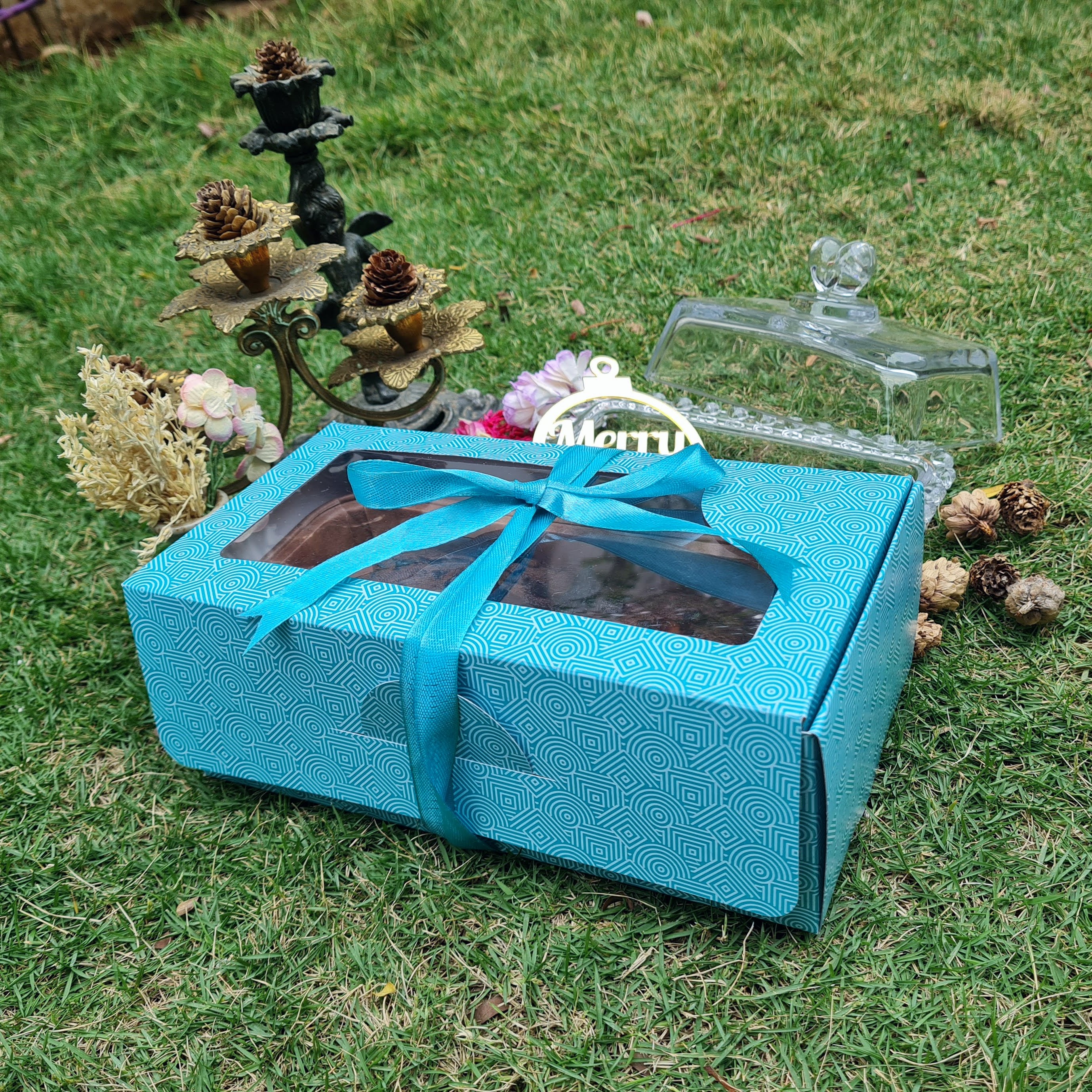 Box Bazaar | Plum Cake / Bread Box Mast Blue – Eco-Friendly Packaging for Baked Goods