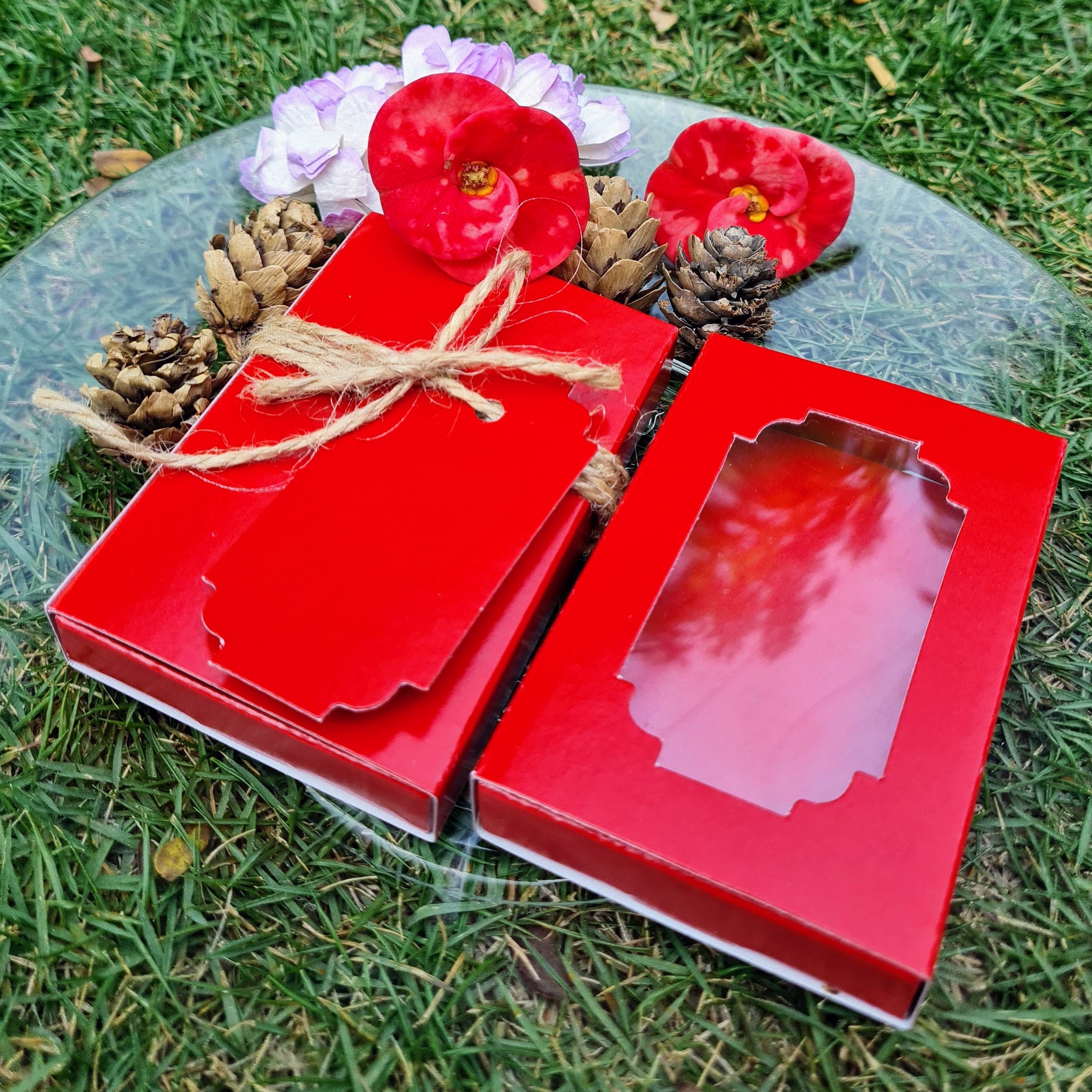 Jewellery 3x2x0.5 (Window) Red Jewellery 3x2x0.5 (Window) Red