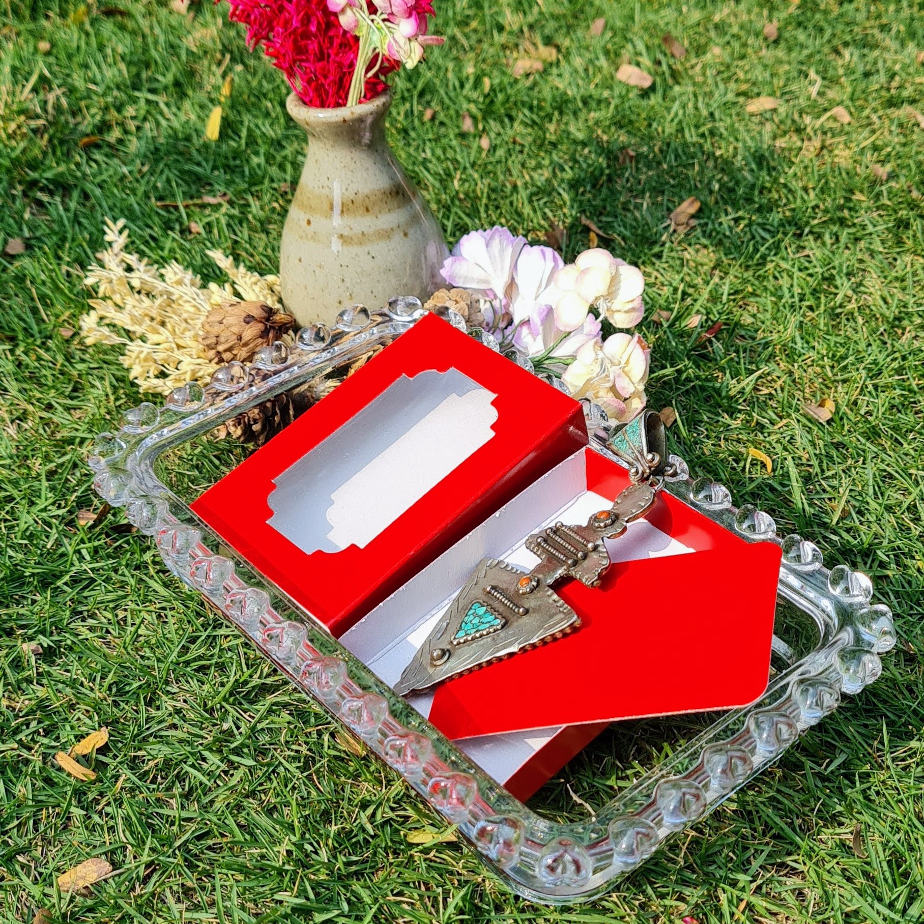 Jewellery 3x2x0.5 (Window) Red