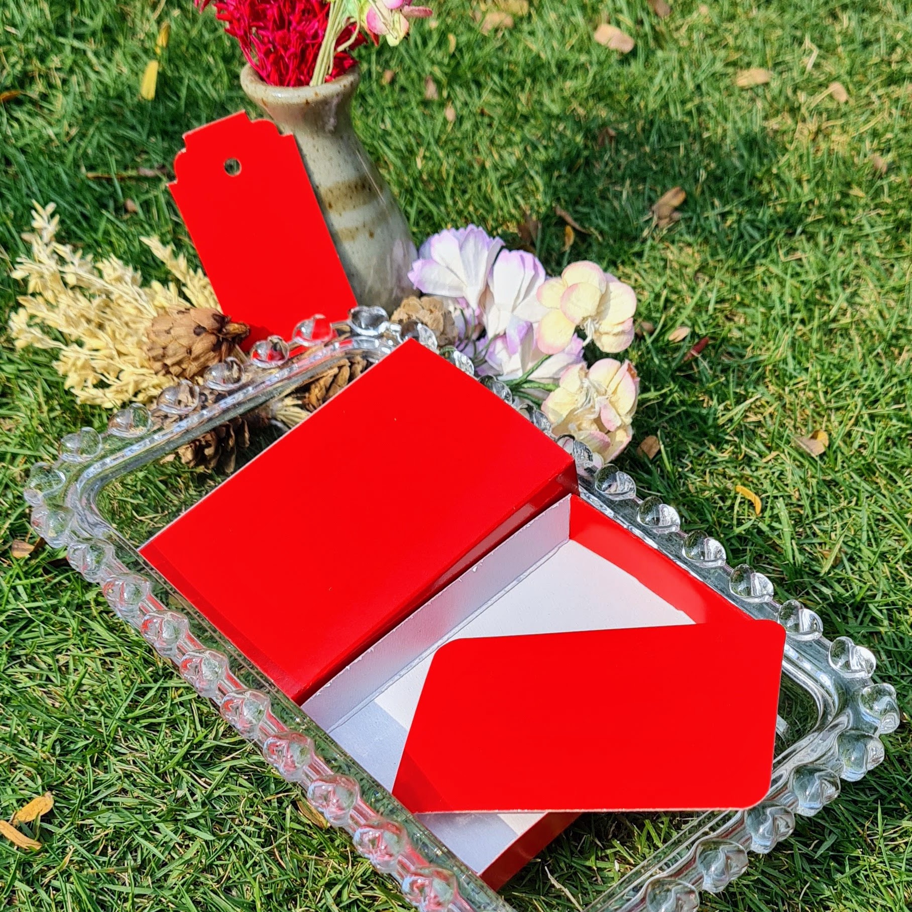 Jewellery 3x2x0.5 (No Window) Red Jewellery 3x2x0.5 (No Window) Red