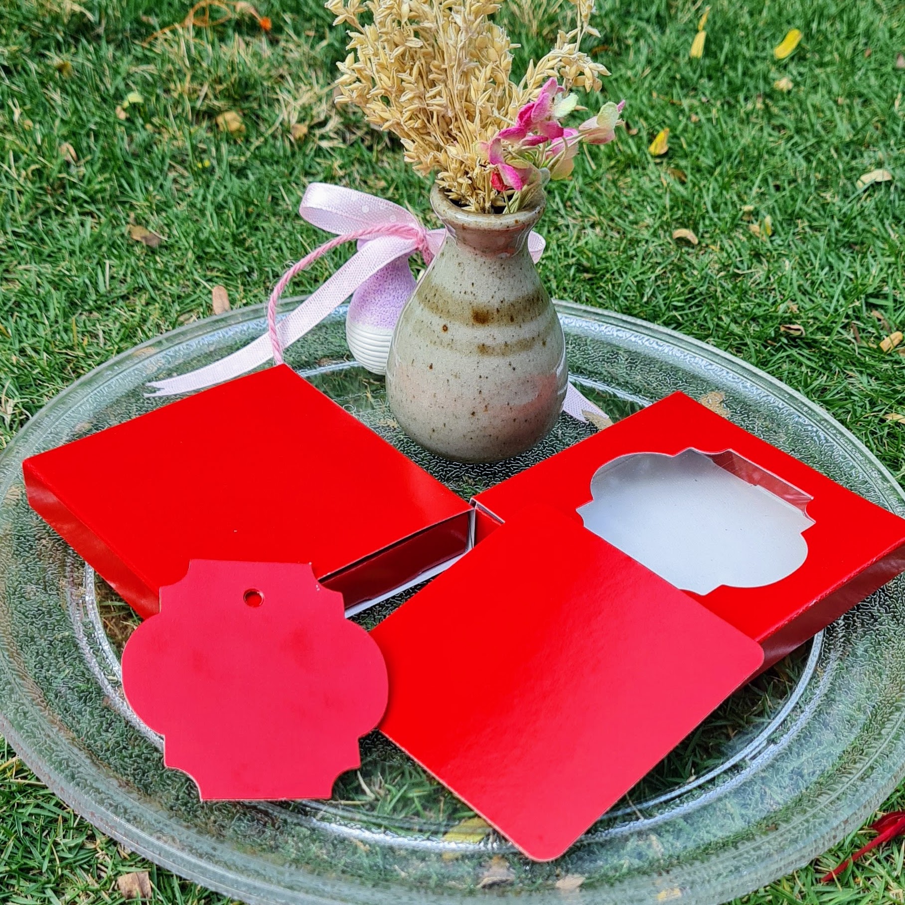 Jewellery 3x3x0.5 (Window) Red Jewellery 3x3x0.5 (Window) Red