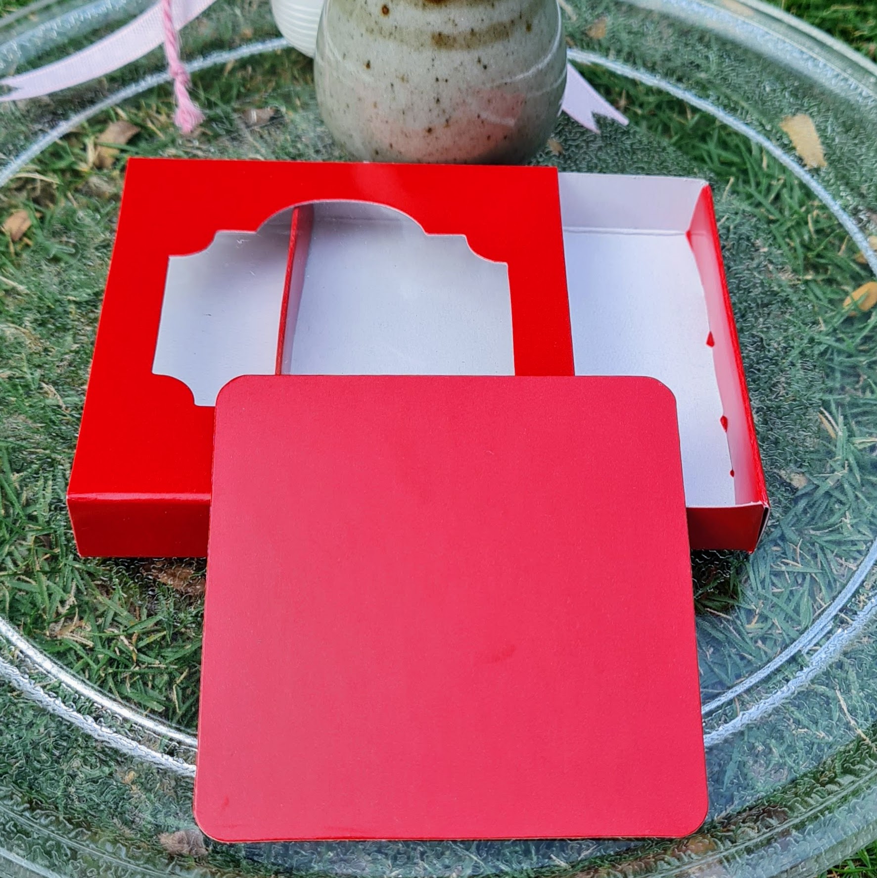 Jewellery 3x3x0.5 (Window) Red Jewellery 3x3x0.5 (Window) Red