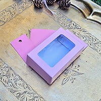 Box Bazaar | 3x2x1 Blush Pink Hanging Display Box – Elegant Packaging for Jewelry and Chocolates