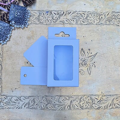Box Bazaar | 3x2x1 Snow White Hanging Display Box – Elegant Packaging for Jewelry and Chocolates