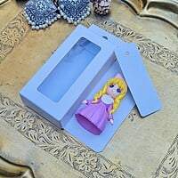Box Bazaar | 4x2x1 Snow White Hanging Display Box – Elegant Packaging for Jewelry and Chocolates