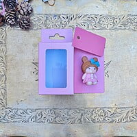 Box Bazaar | 3x2x1 Blush Pink Hanging Display Box – Elegant Packaging for Jewelry and Chocolates