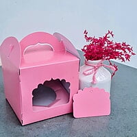 Box Bazaar | 1 Jar Box (Blush Pink) – Elegant Packaging for Single Jars or Cupcakes Box Bazaar | 1 Jar Box (Blush Pink) – Elegant Packaging for Single Jars or Cupcakes