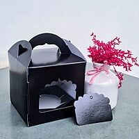 Box Bazaar | 1 Jar Box (Jet Black) – Stylish Packaging for Single Jars or Cupcakes Box Bazaar | 1 Jar Box (Jet Black) – Stylish Packaging for Single Jars or Cupcakes