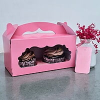 Box Bazaar | 2 Jar Box (Blush Pink) – Elegant Packaging for Jars and Cupcakes
