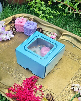 Peony Blue (Foil Print)