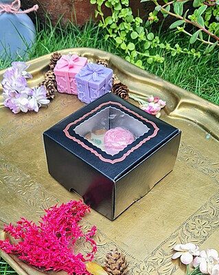 Peony Black (Foil Print)
