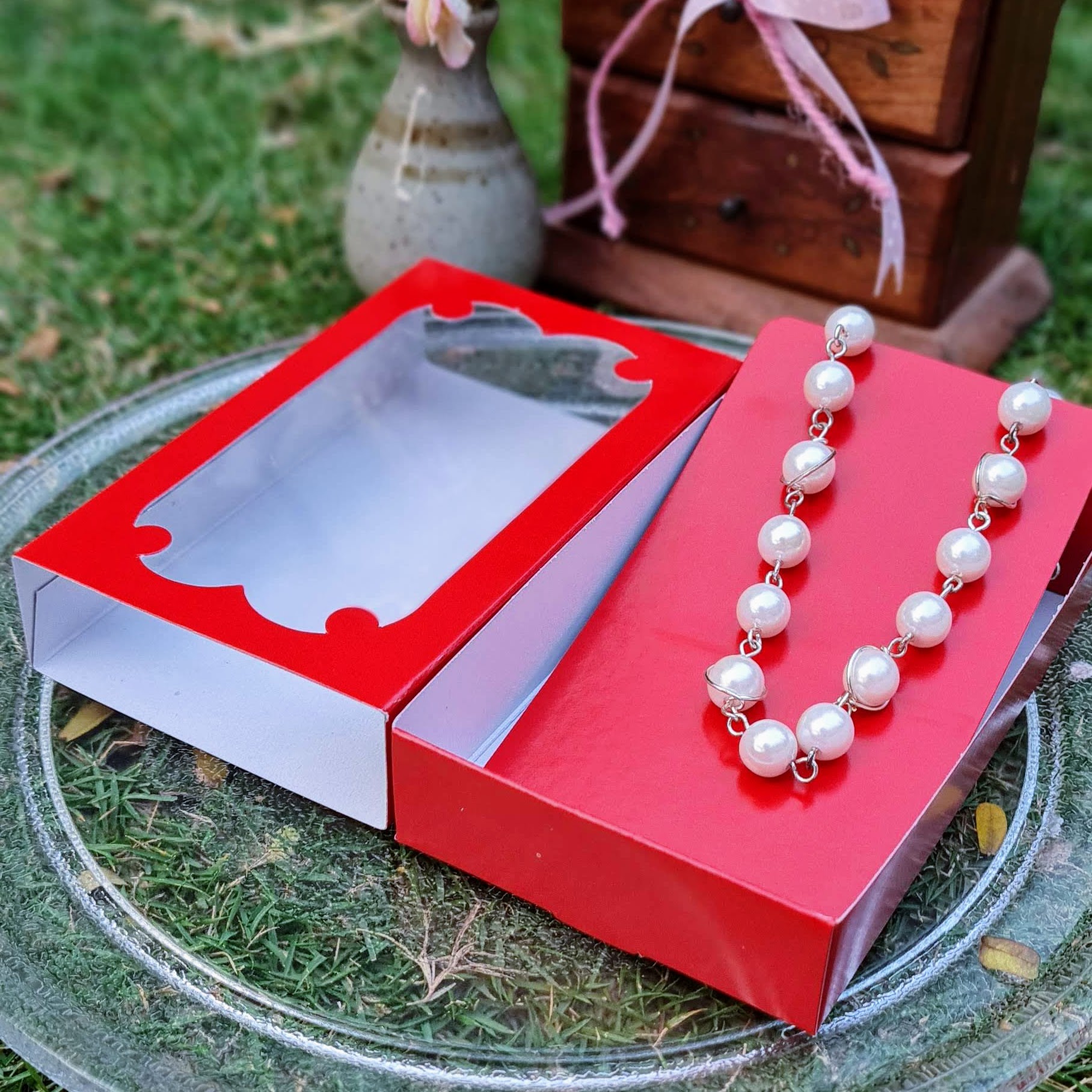 Jewellery 5x3x1 (Window) Red Jewellery 5x3x1 (Window) Red