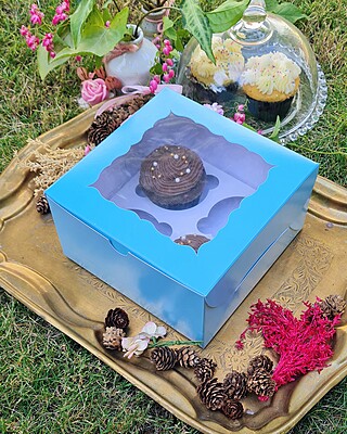 4 Cupcakes Blue (Simple)