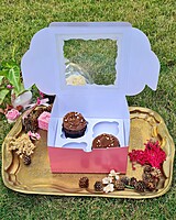 4 Cupcakes Dark Pink (Foil) 4 Cupcakes Dark Pink (Foil)