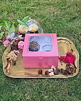 4 Cupcakes Dark Pink (Foil) 4 Cupcakes Dark Pink (Foil)