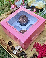 4 Cupcakes Dark Pink (Foil) 4 Cupcakes Dark Pink (Foil)