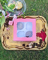 4 Cupcakes Dark Pink (Simple) 4 Cupcakes Dark Pink (Simple)