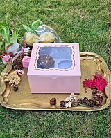 4 Cupcakes Light Pink (Foil) 4 Cupcakes Light Pink (Foil)