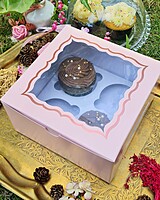 4 Cupcakes Light Pink (Foil) 4 Cupcakes Light Pink (Foil)