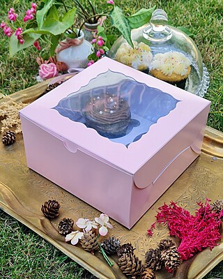 4 Cupcakes Light Pink (Simple)