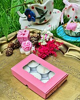 6 Tealights Dark Pink (Simple) 6 Tealights Dark Pink (Simple)