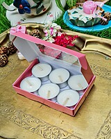6 Tealights Dark Pink (Simple) 6 Tealights Dark Pink (Simple)