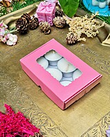 6 Tealights Dark Pink (Simple) 6 Tealights Dark Pink (Simple)