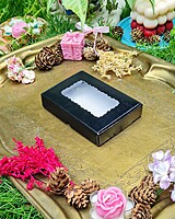 6 Tealights Black (Simple)