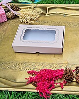 6 Tealights Beige (Foil Print)