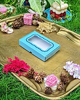 6 Tealights Blue (Foil Print)