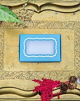 6 Tealights Blue (Foil Print)