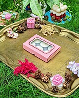 6 Tealights Light Pink (Foil Print)