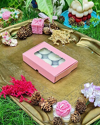 6 Tealights Light Pink (Simple)