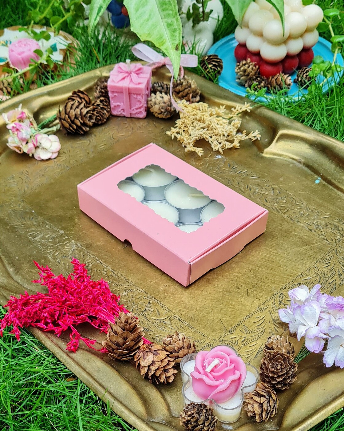 6 Tealights Light Pink (Simple) 6 Tealights Light Pink (Simple)