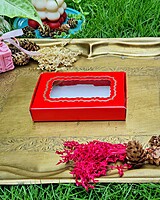 6 Tealights Red (Foil Print)