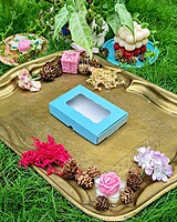 6 Tealights Blue (Simple)